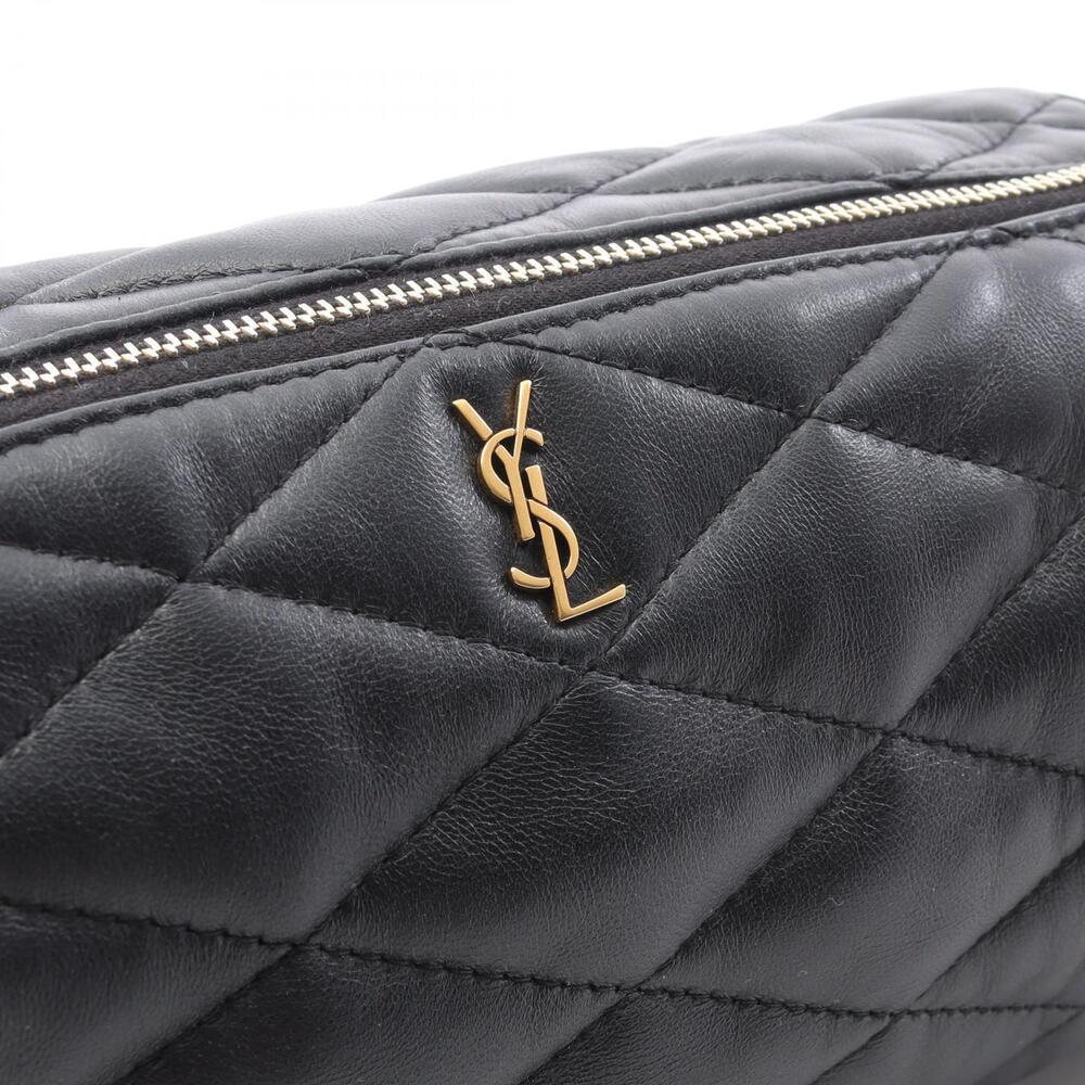 Saint Laurent Paris Sad Tube Bag Shoulder Leather Black - Picture 5 of 6